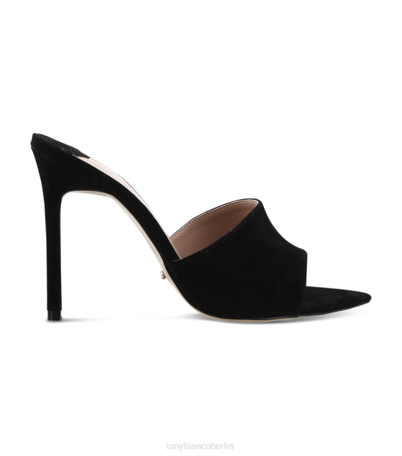 Stöckelschuhe| de Tony Bianco Frauen Marley-Absätze schwarzes Ziegenveloursleder 4624210